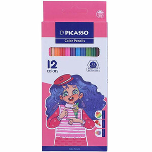قیمت مداد رنگی  پیکاسو Picasso مدل GOL-12-C با 12 رنگ