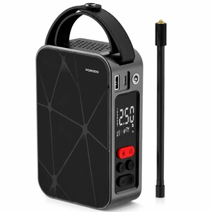 پمپ باد شارژی خودرو پورودو Porodo مدل PDGA03BK توان 60 وات