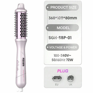سشوار برس دار شیگلم SHEGLAM مدل sgh-sbp-01 (عکس منبع با عکس گالری تفاوت داشت، لینک جی بی تی در محتوا قرار داده شد)