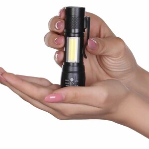 ابعاد چراغ قوه پلیسی شارژی طرح اسمال سان