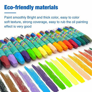 قیمت پاستل روغنی اویل Oil مدل Fantastic Colors غیر سمی 36 رنگ