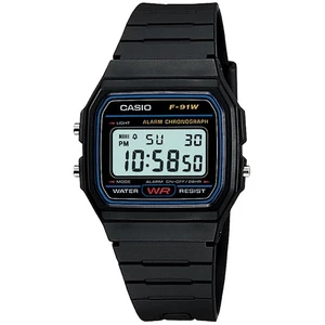 ساعت مچی دیجیتال کاسیو Casio مدل F-91W-1DG یونیسکس با بند رزینی اسپرت