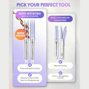 فر کننده و حالت‌دهنده مو شیگلم SHEGLAM مدل One Touch Airflow Styler Pro سایز 32mm