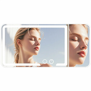 آینه آرایشی خودرو پورودو Porodo مدل PDLFSTNZ330 شارژی چراغ دار