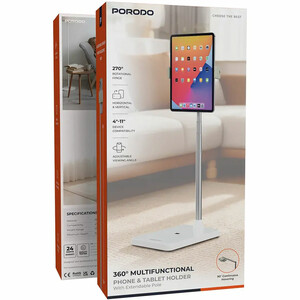 قیمت هولدر گوشی و تبلت پورودو Porodo مدل PDFSX10WH با میله تلسکوپی