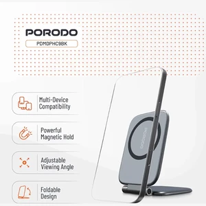 هولدر مغناطیسی فوق باریک پورودو Porodo مدل PDMDPHC9BK / کیوسی شد. بدون ایراد است.