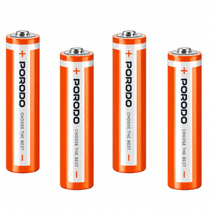 باتری نیم قلمی قابل شارژ پورودو Porodo مدل PDAAA8RB بسته 4 عددی