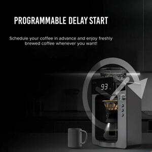 قیمت قهوه ساز دمی اتوماتیک لپرسو LePresso مدل LPCFFM0022 با سیستم ریزش چرخشی (وضعیت b، توان، ظرفیت مخزن و پارچ شیشه ای)