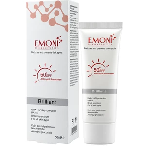 کرم ضد آفتاب بی رنگ امونی مدل Brilliant با SPF 50 ضد لک