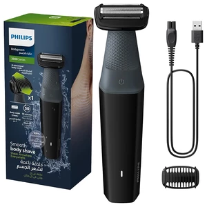 ماشین اصلاح بدن فیلیپس Philips اصل مدل BG3017/01 ضد آب با شانه ۳ میلی متری