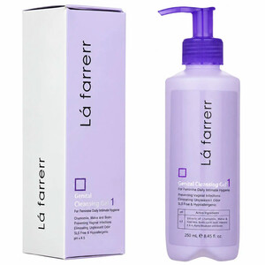 ژل بهداشتی بانوان لافارر مدل Genital Cleansing Gel 1 پمپی 250 میلی‌لیتر
