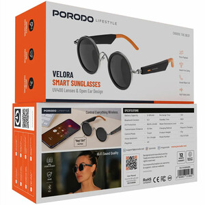 قیمت عینک آفتابی هوشمند پورودو Porodo مدل PDLFSTG09ORBK