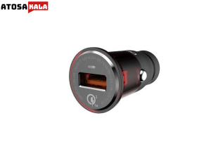 شارژر فندکی الدینیو مدل C304Q به همراه کابل ios