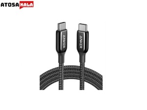 کابل تبدیل USB-C به USB-C انکر 60W مدل PowerLine plus III A8863 طول 1.8 متر