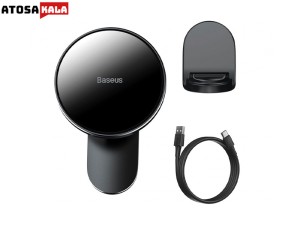 پایه نگهدارنده مگنتی و شارژر وایرلس بیسوس Baseus Big Energy Car Mount Wireless Charger WXJN-01