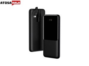پاوربانک 10000 فست شارژ با کابل تایپ‌سی و لایتنینگ بیسوس Baseus Power Bank Elf Digital Display 22.5W PPJL010001