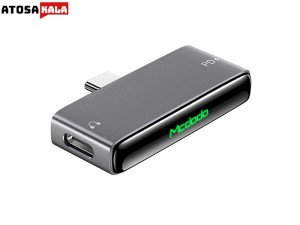 تبدیل Type C اتصال همزمان هندزفری و شارژر مک دودو Mcdodo CA-7670 Type C to Dual Type C توان 60 وات