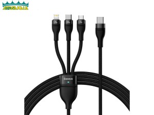 کابل سه سر بیسوس Baseus CASS030201 توان 100 وات طول 1.5 متر