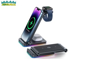 شارژر وایرلس 3 در 1 جویروم مدل JOYROOM JR-WQN01 با توان 15W