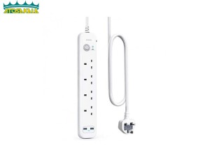 چند راهی برق انکر Anker 6 in 1 USB Power Strip دارای 2 پورت