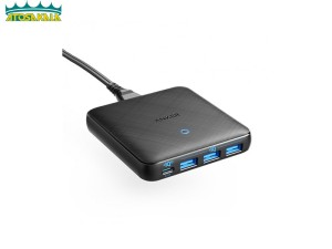 هاب شارژر 4 پورت انکر Anker PowerPort Atom III Slim A2045 توان 65 وات