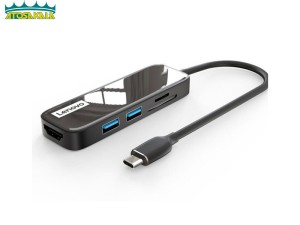 هاب و رم ریدر 5 پورت لنوو Lenovo EH05 5 in 1 USB-C HUB HDMI 4K