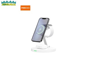 شارژ بی سیم 15 وات چند کاره رسی RECCI RCW-26 15W 5
