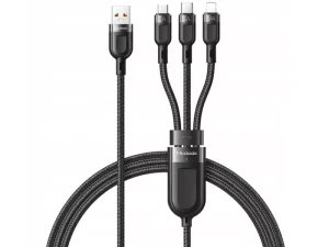کابل سه سر مک دودو Mcdodo CA-8790 3 In 1 Super Fast Charging Cable توان 25 وات طول 1.2 متر( ارسال سریع و پلمپ شرکتی )