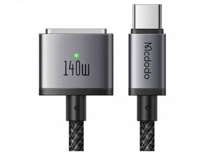 کابل شارژر مگ سیف مک بوک مک دودو Mcdodo CA-1470 طول 2 متر توان 140 وات ( ارسال سریع و پلمپ شرکتی )