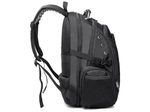 کوله پشتی ضد آب لپ تاپ 17 اینچ با دو درگاه یو اس بی و آی یو ایکس بنج Bange BG-1901 Ransel Hitam Backpack Pria Tas 17 Inch