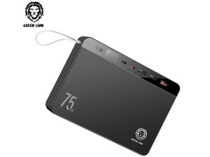 پاور بانک پاور ولت مگا گرین لاین 75000 میلی آمپر ساعتGreen Lion 75000mAh Power Volt Mega Capacity Power