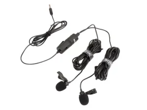 میکروفون دوتایی با سیم بویا BOYA BY-M1DM Omnidirectional Microphone
