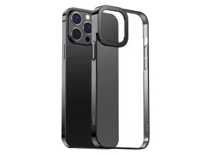قاب محافظ شفاف آیفون 13 پرومکس بیسوس Baseus Case Transparent Electroplating Cover iPhone 13 Pro Max ARMC000512