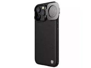 قاب محافظ آیفون 15 پرومکس نیلکین Nillkin Camshield Prop Leather Camera protective cover case Apple iPhone 15 Pro Max
