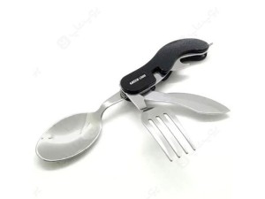 ست قاشق و چنگال مسافرتی گرین لاین Green Lion 4in1 Cutlery Set GN4IN1CSETBK