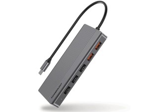 هاب تایپ سی 12 پورت آلومینیومی پاورولوژی P121HBCGY