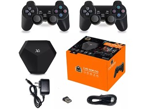 کنسول بازی به همراه دسته بازی بی سیم X6