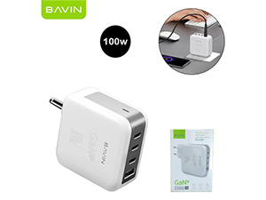 شارژر دیواری باوین Bavin PC918Y GaN توان 100 وات