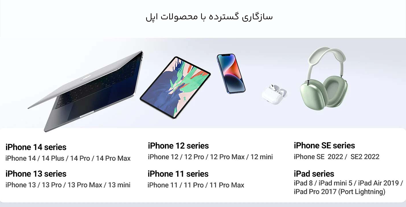 سازگاری بالای کابل لایتنینگ