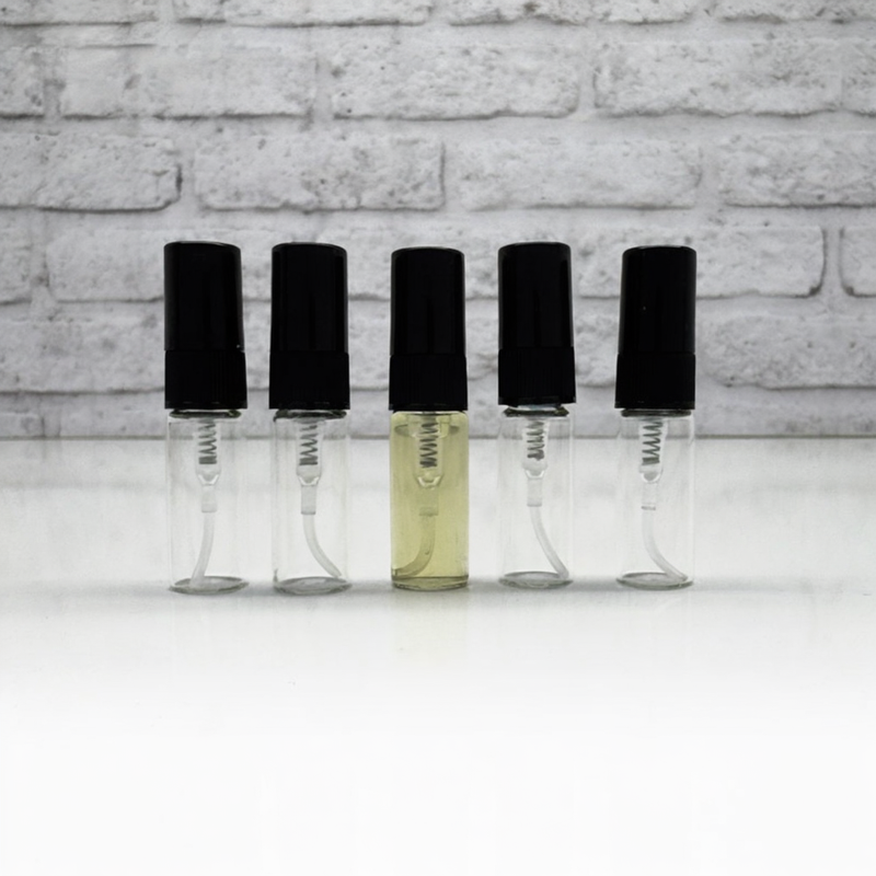 شیشه عطر اسپری (ظرف عطر)  3 میل ویال درب مشکی