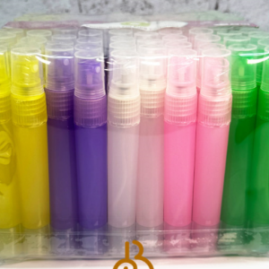 شیشه عطر اسپری (ظرف عطر) 10 میل پلاس پلی اتیلن استوانه رنگی