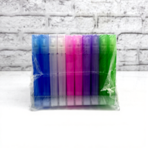 شیشه عطر اسپری (ظرف عطر) 6 میل پلی اتیلن رز مکعبی (رنگی)