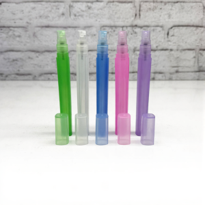 شیشه عطر اسپری (ظرف عطر) 6 میل پلی اتیلن رز مکعبی (رنگی)