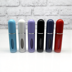 شیشه عطر اسپری (ظرف عطر) 5 میل اتومایزر یا دکانت ادکلن بدنه پلاستیک