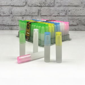 شیشه عطر اسپری (ظرف عطر)  رول پلاستیکی 1 میل سوپر (شیاردار)