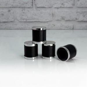 درب استوانه چرمی نقره ای