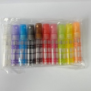 شیشه عطر 5 میل دکانت رنگی بسته 10 تایی