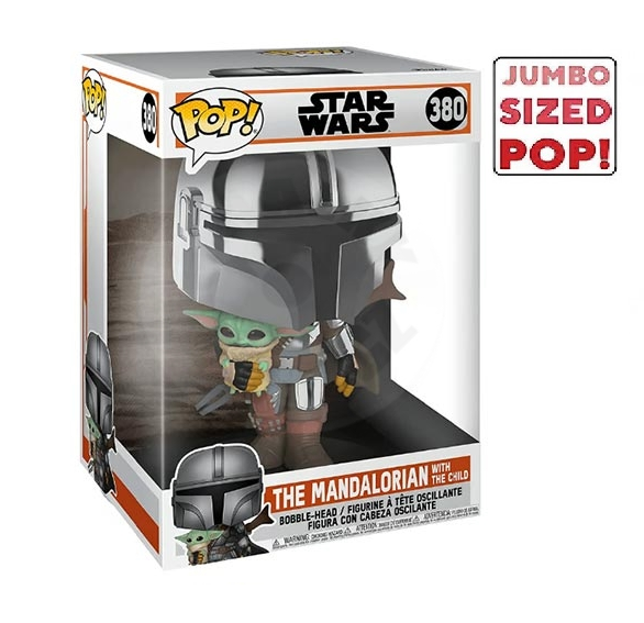 فیگور اورجینال 25 سانتی فانکو پاپ مندلورین با بیبی یودا  (380) Funko Pop The Mandalorian With The Child