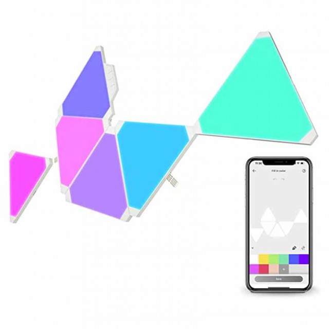 کیت هوشمند نورپردازی لایف اسمارت مدل Lifesmart Cololight LS165A6 Triangle/بسته 6 عددی