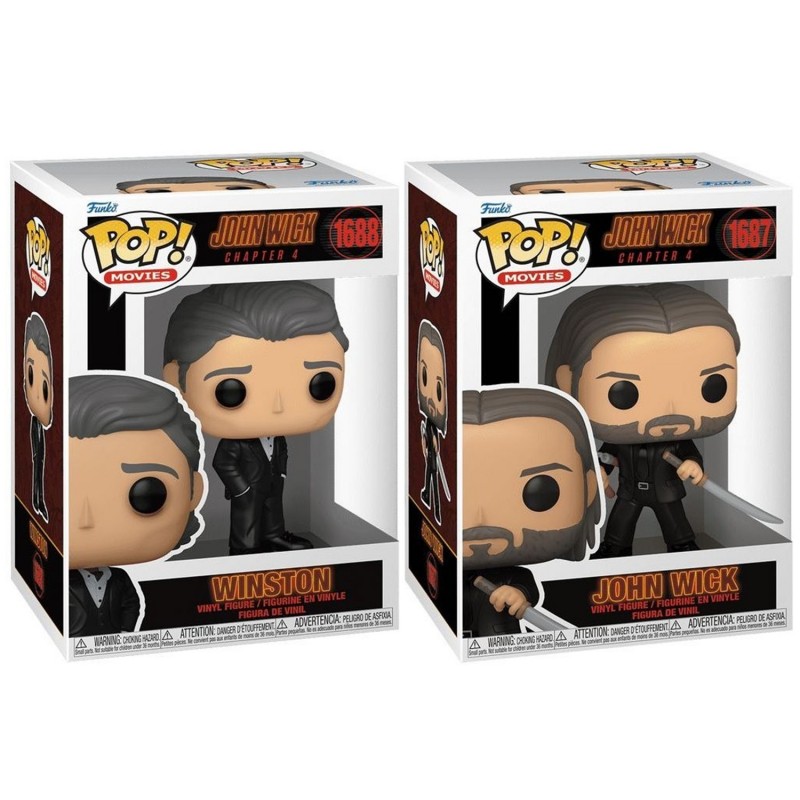 فیگور اورجینال فانکو پاپ دو عددی جان ویک و وینستون Funko Pop John Wick (1687) Winston (1688)